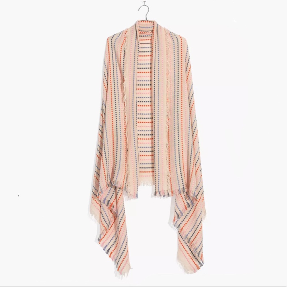 Madewell Stitched Rainbow Stripe Scarf